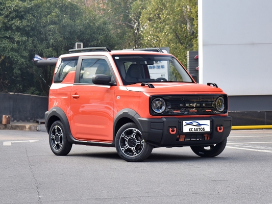 Geely Panda Mini EV Car 4 asientos con suspensión trasera doble Wish Bone 200Km alcance