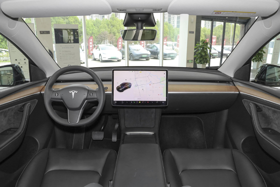 2023 Tesla Modelo Y Modelo 3 Usado Coche eléctrico de stock con volante multifunción