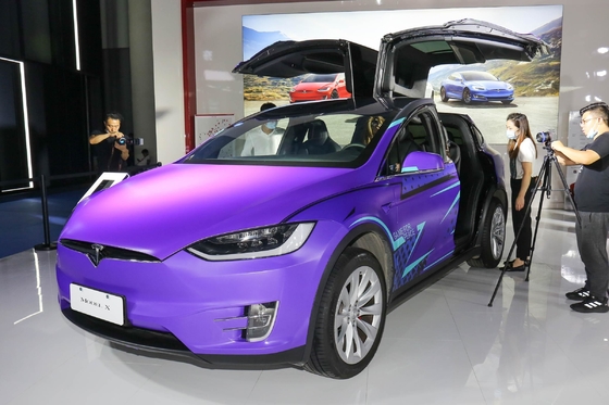 Tesla Model X coche eléctrico usado con 150-200PS potencia máxima y delantero 4 trasero 4 radar