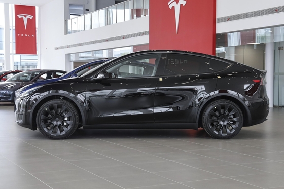 Freno de estacionamiento eléctrico Tesla Modelo Y Energía usada Autocar eléctrico con radar 4 delantero 4 trasero