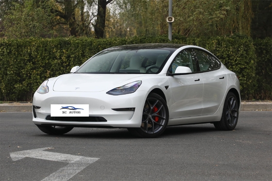 8 meses de edad Tesla Modelo 3 Usado Energía eléctrica Auto coche con delante 4 trasero 4 radar