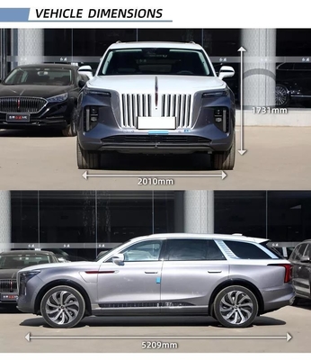 Faros LED y ABS 2024 Hongqi E-HS9 coche eléctrico para los vehículos de última energía